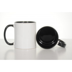 Mug blanc, intérieur et anse colorés