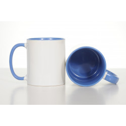 Mug blanc, intérieur et anse colorés